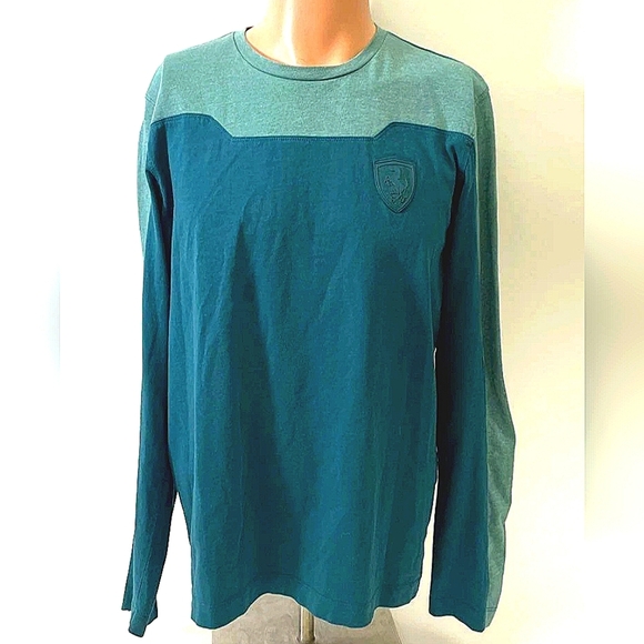 Scuderia Ferrari Teal And Sage Green Size Large - Picture 1 of 6